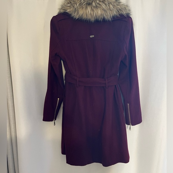 Guess trench coat with detachable faux fur collar - Picture 2 of 7